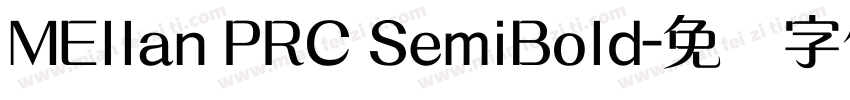 MEllan PRC SemiBold字体转换